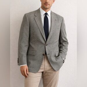 LaurenRalph Lauren Mens Blazer 40S Wool Houndstooth Classic Preppy Sport Coat